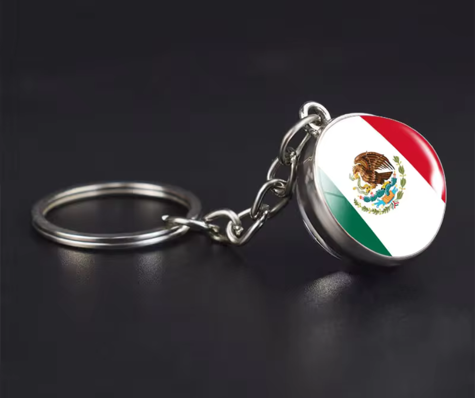 All Nation Flag - Glass Ball keychains