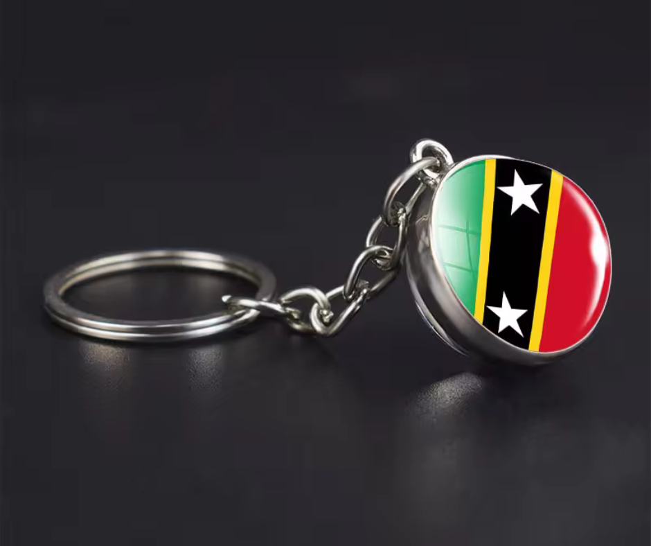 All Nation Flag - Glass Ball keychains