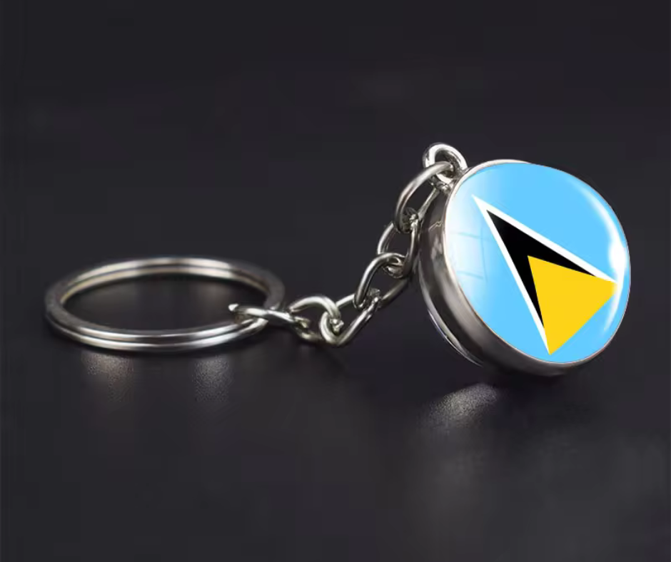 All Nation Flag - Glass Ball keychains