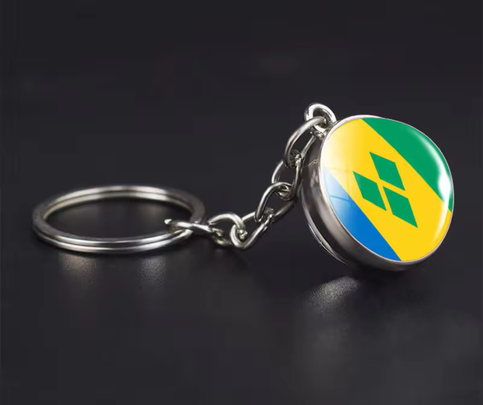 All Nation Flag - Glass Ball keychains