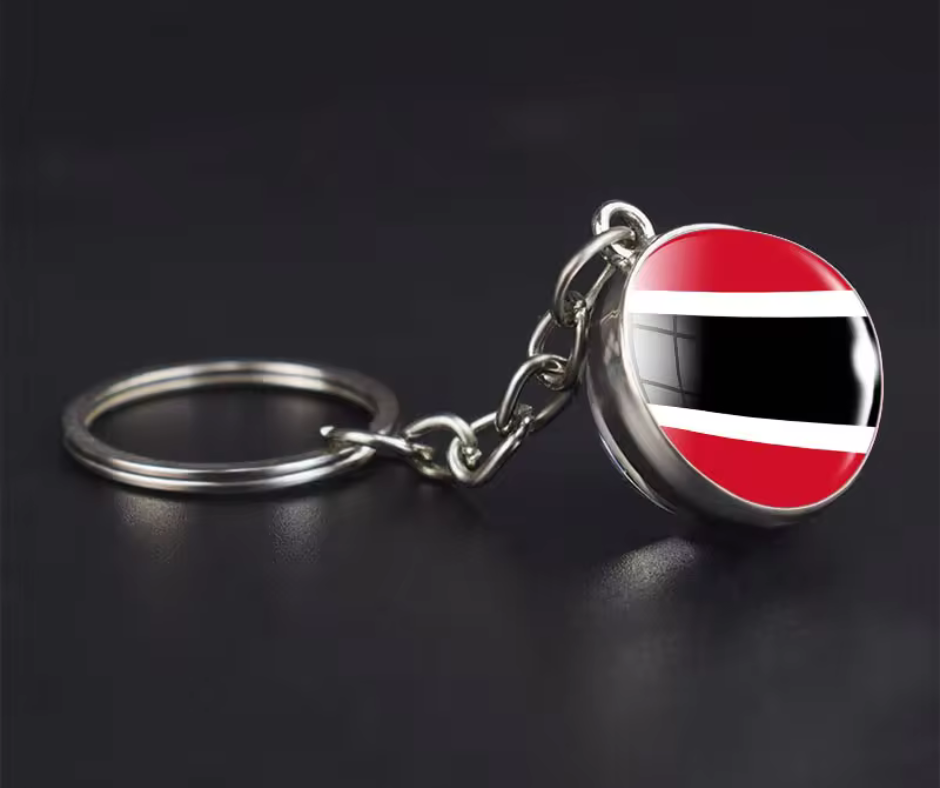 All Nation Flag - Glass Ball keychains