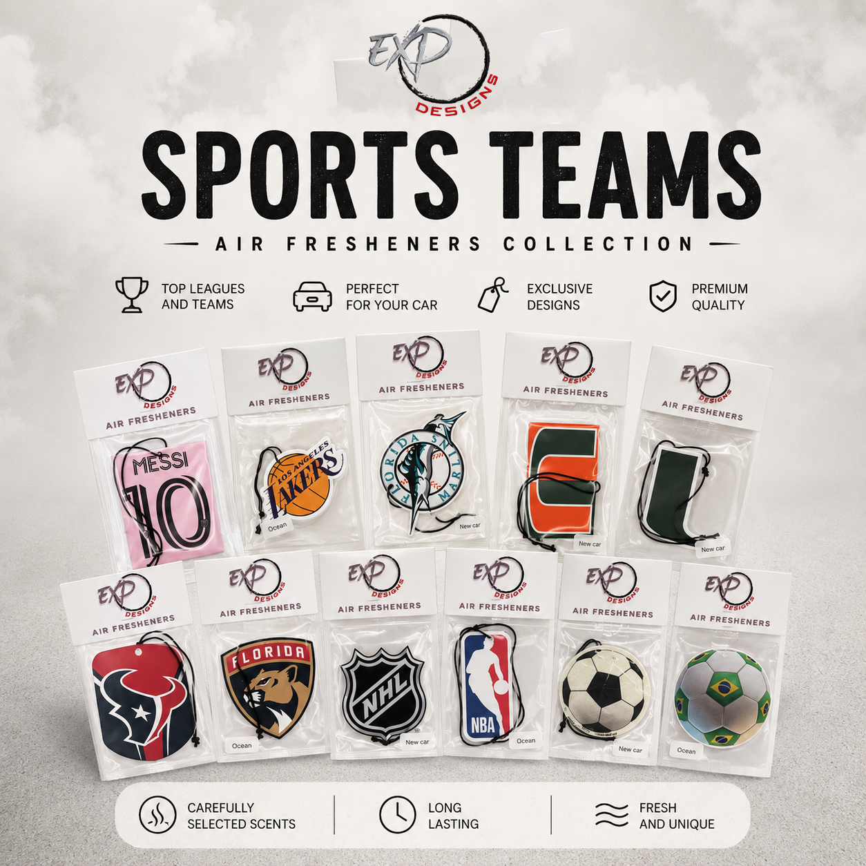 Air Fresheners - SPORTS TEAMS