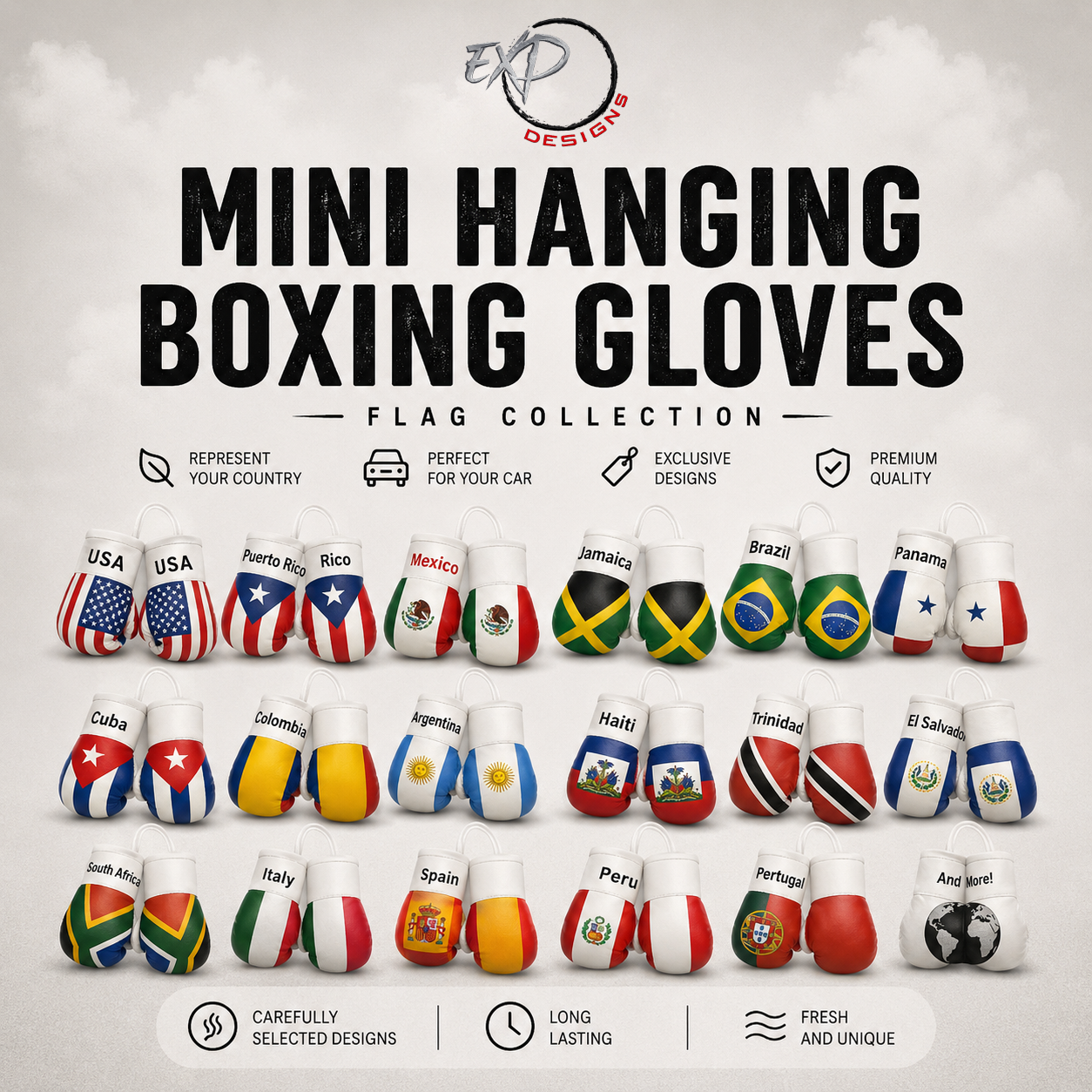 Mini Hanging Boxing Gloves