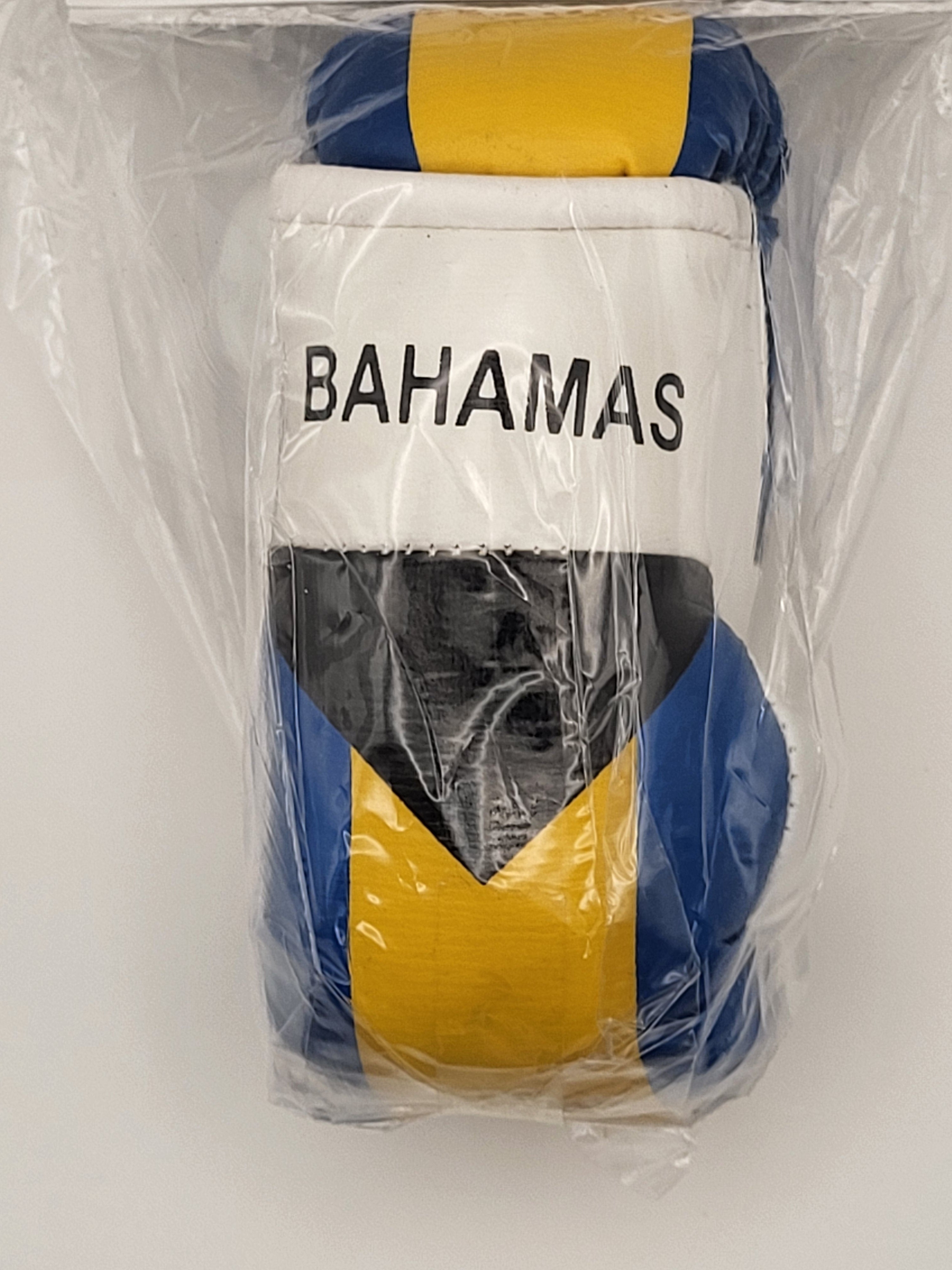 Mini guantes de boxeo con banderas de países colgando