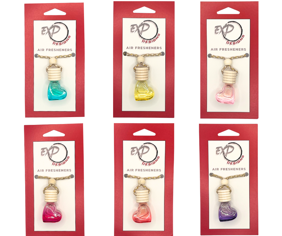 Red Line Brand Scent - Heart Shape Bottle Diffusers