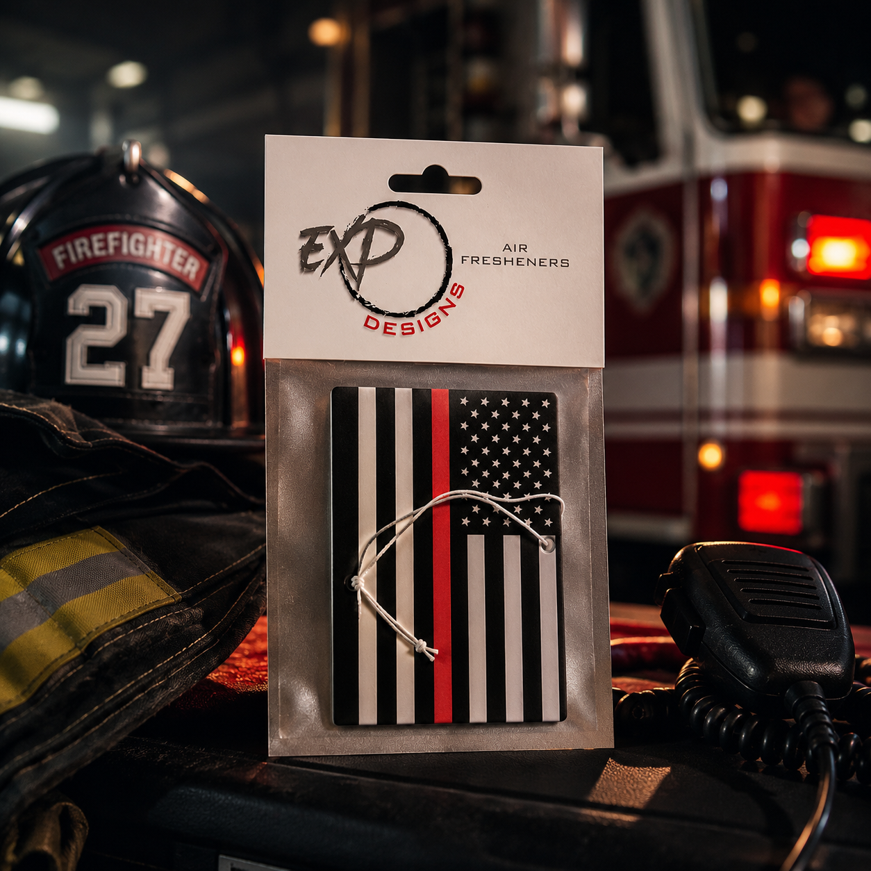 American Thin Red Line Flag Freshener