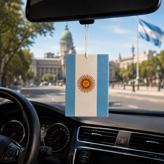 Ambientador con la bandera de Argentina