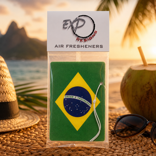Ambientador con la bandera de Brasil