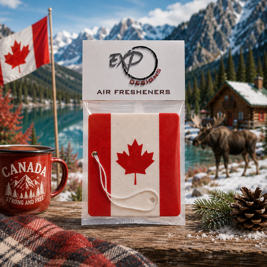 Ambientador con la bandera de Canadá