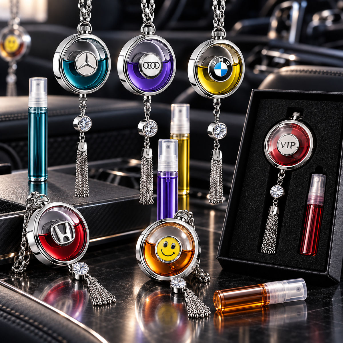 Car Brand Hanging Diffuser — Rearview Mirror Pendant