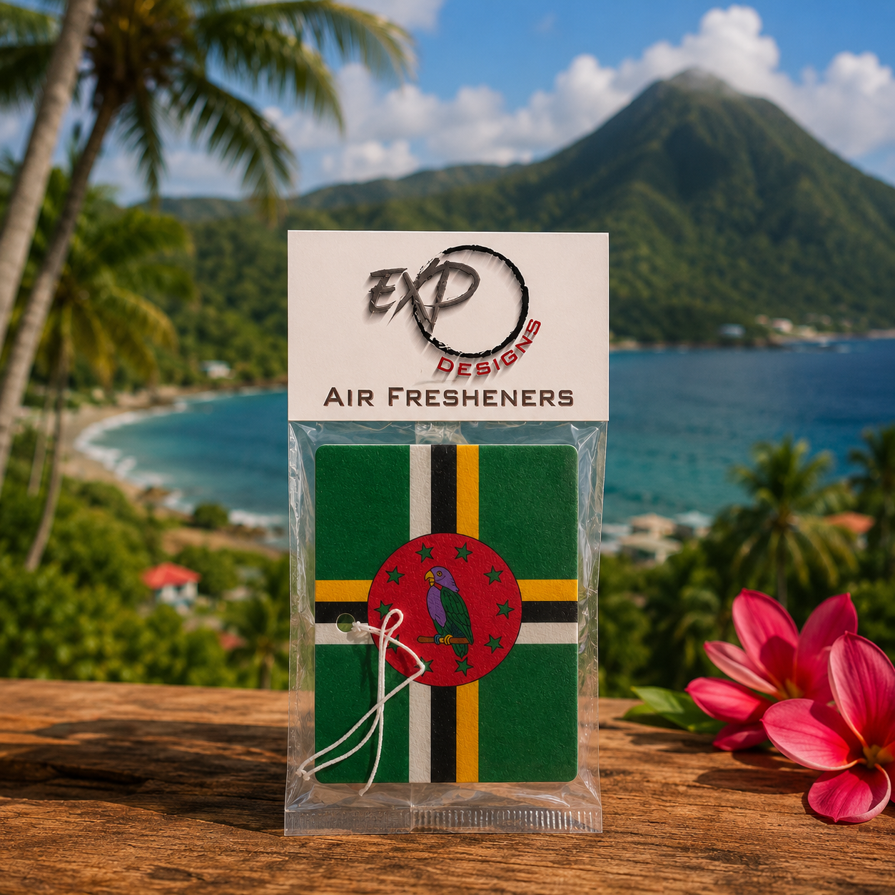 Dominica Flag Freshener