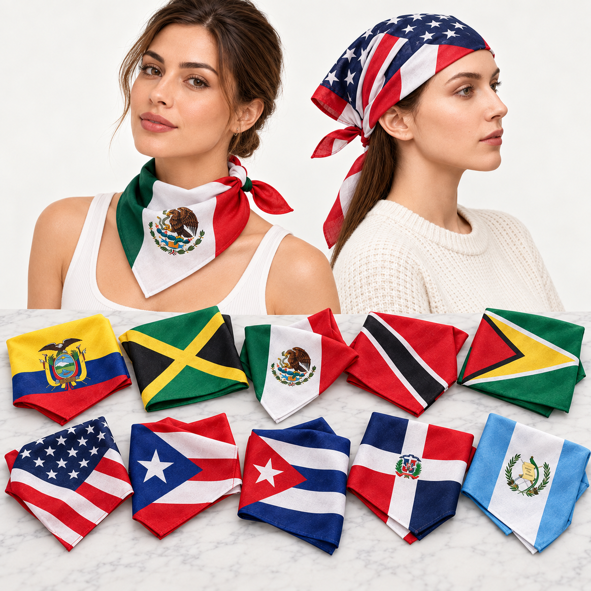 Pañuelos - Todas las banderas de las naciones