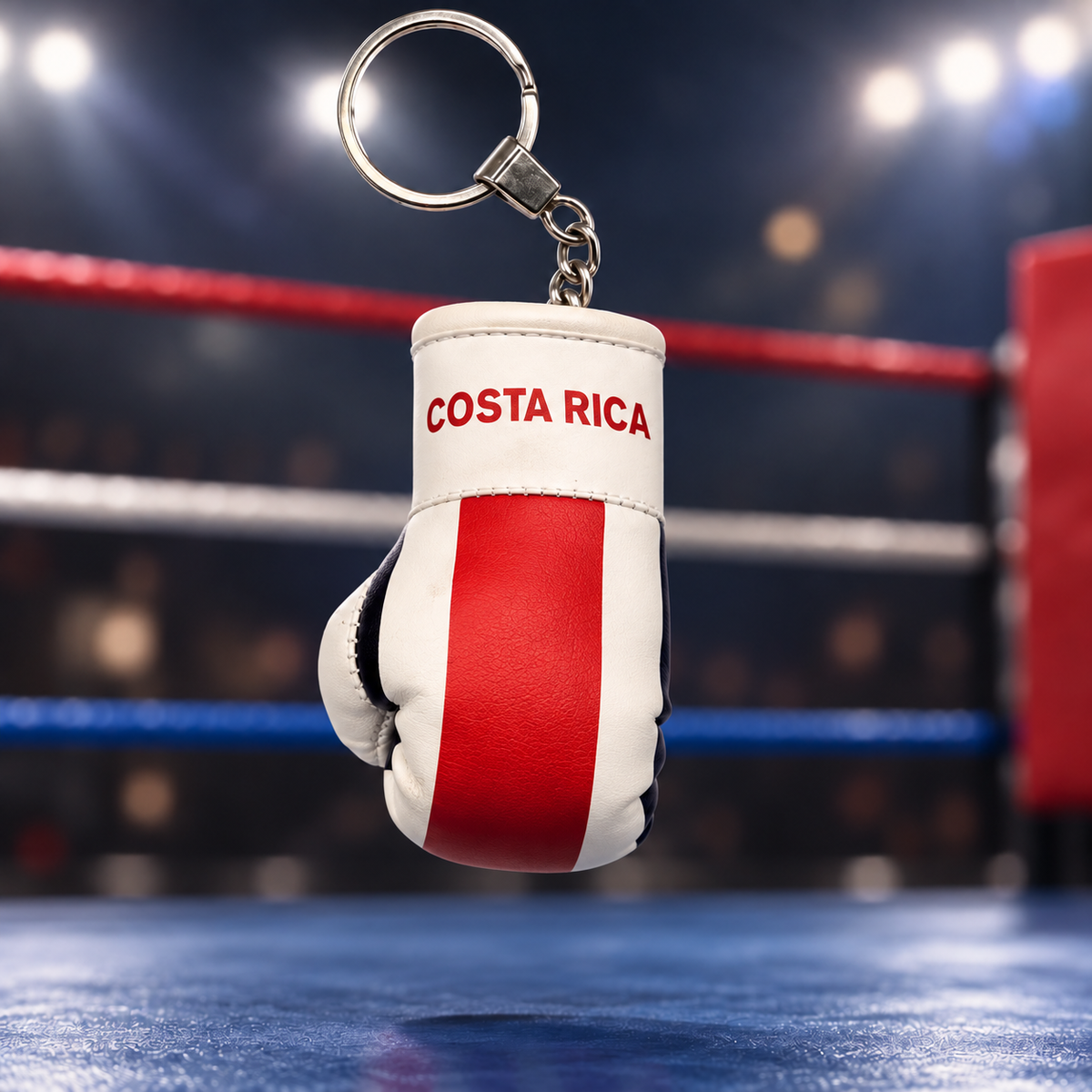 Mini Boxing Glove Keychain — Flag Edition