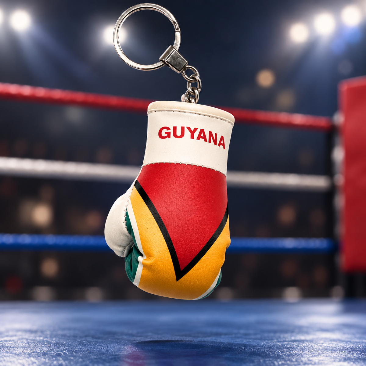 Mini Boxing Glove Keychain — Flag Edition