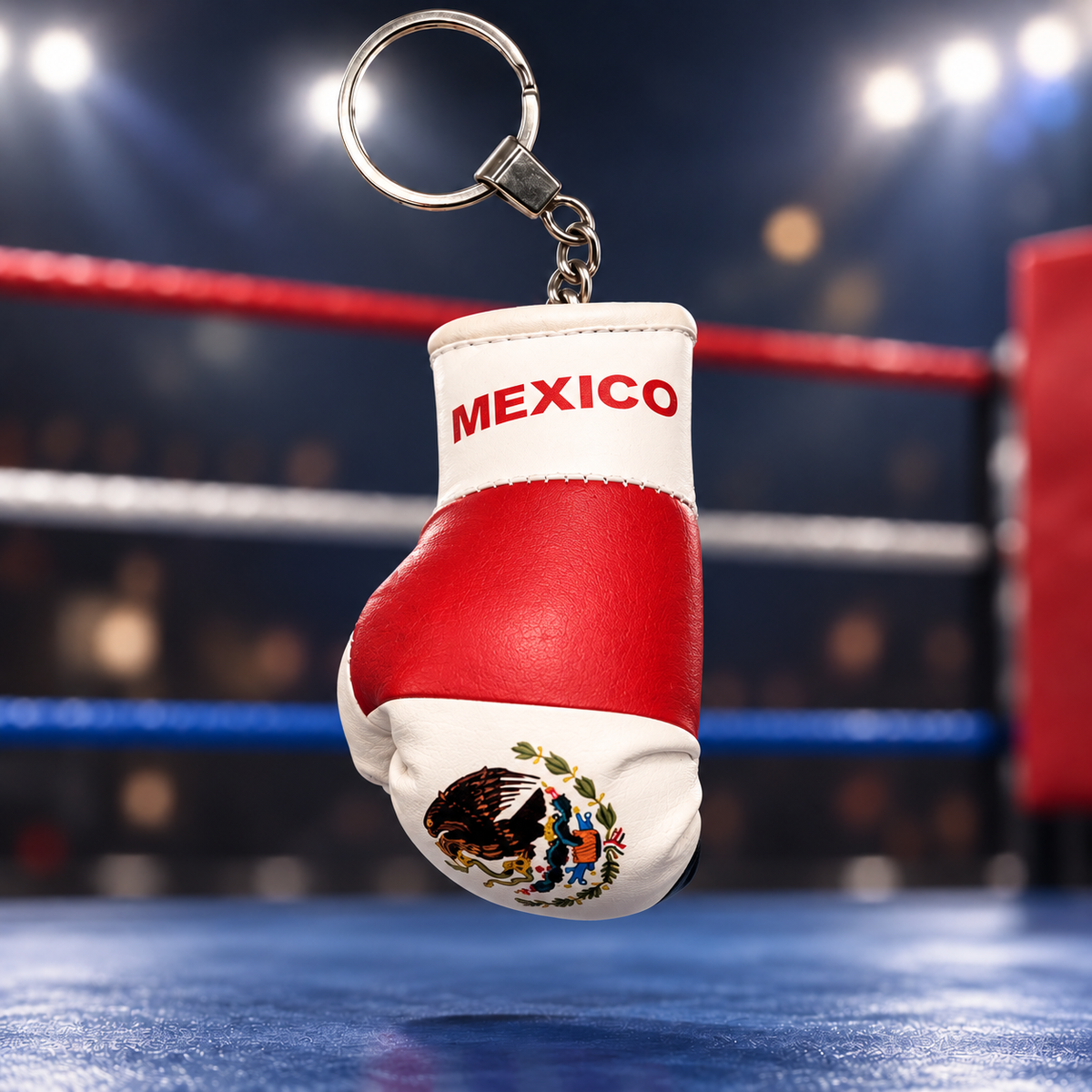 Mini Boxing Glove Keychain — Flag Edition
