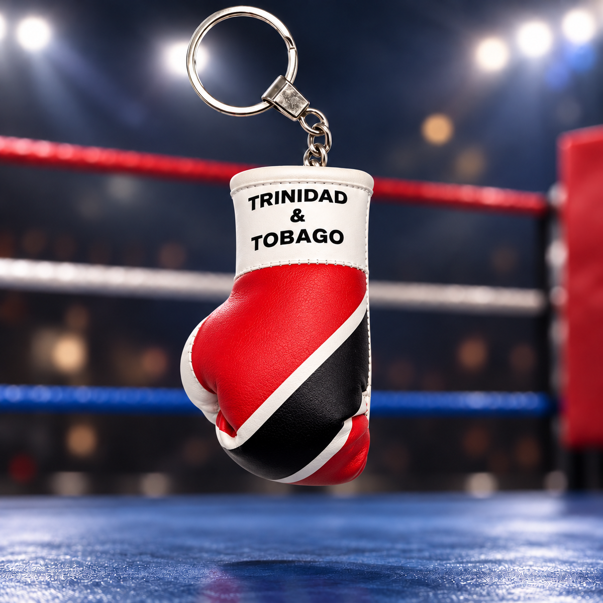 Mini Boxing Glove Keychain — Flag Edition