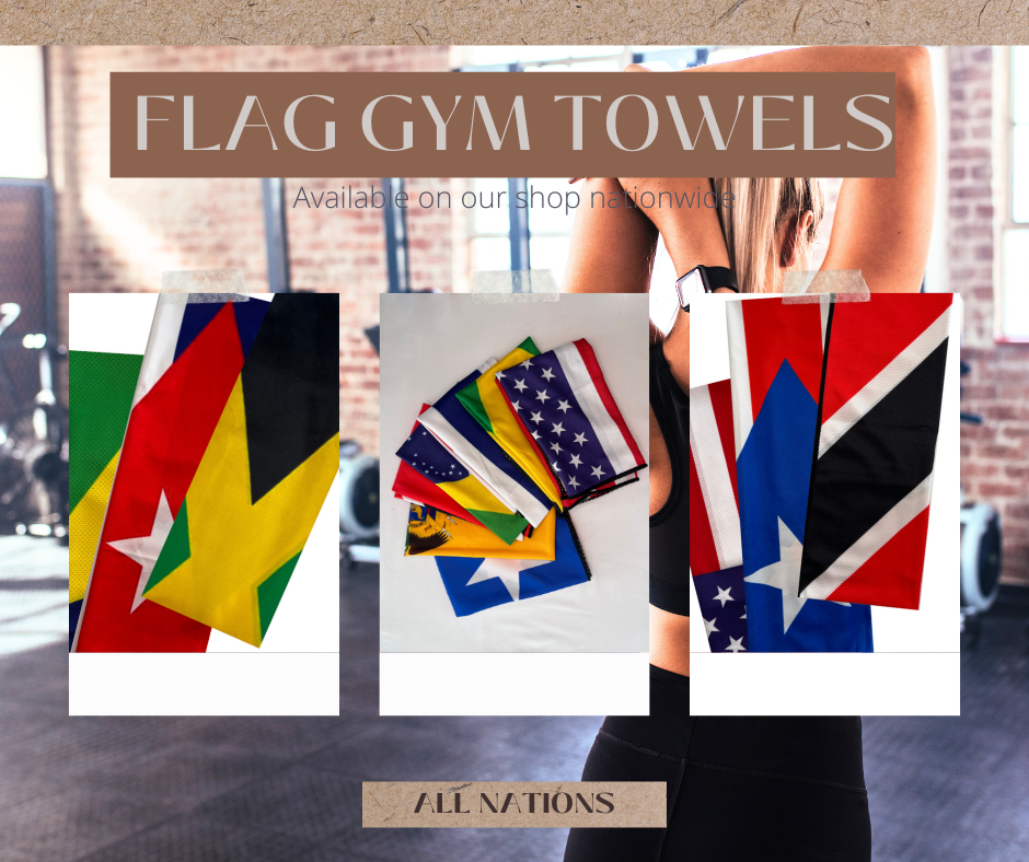 Country Flag Dry Fit Gym Towels