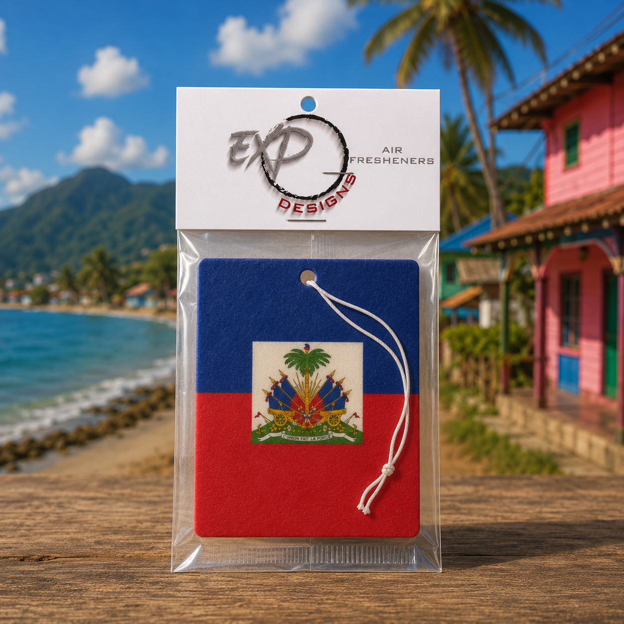 Haitian Flag Freshener