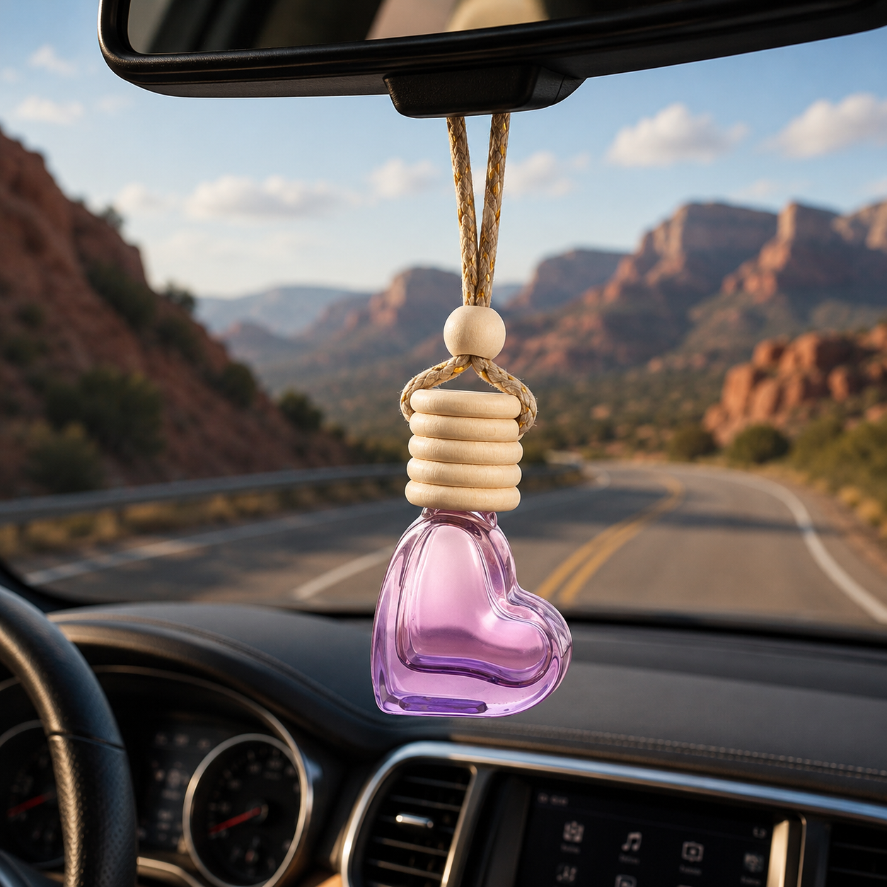 Heart Shaped Hanging Car Diffuser