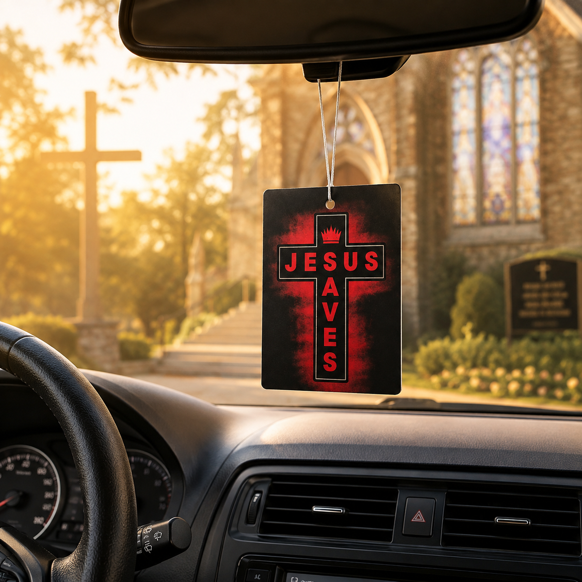 Jesus Saves – Car Air Freshener