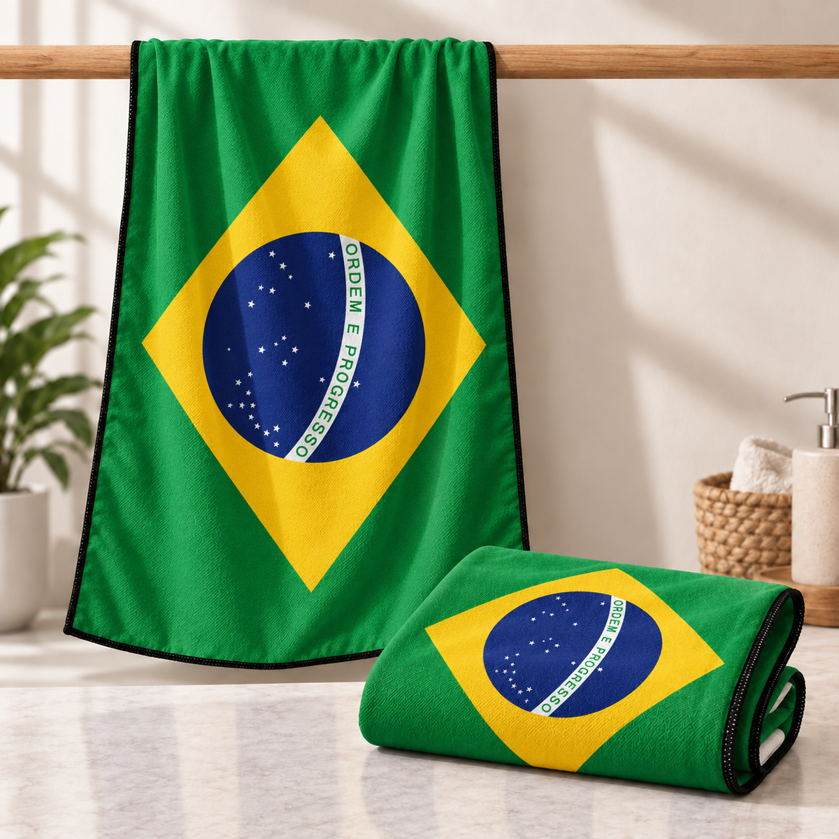 Mini Toallas - Bandera de Todas las Naciones - Ajuste de Secado Rápido -