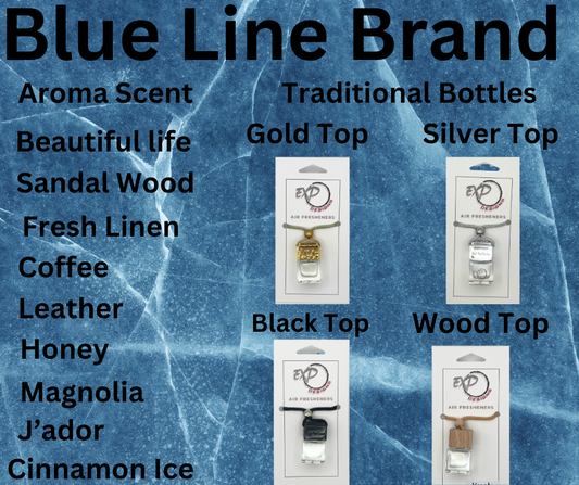 Blue Line Brand Scent - Traditional Square Bottle Diffusers