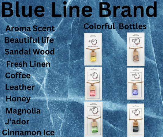 Blue Line Brand Scent - Colorful Square Bottle diffusers