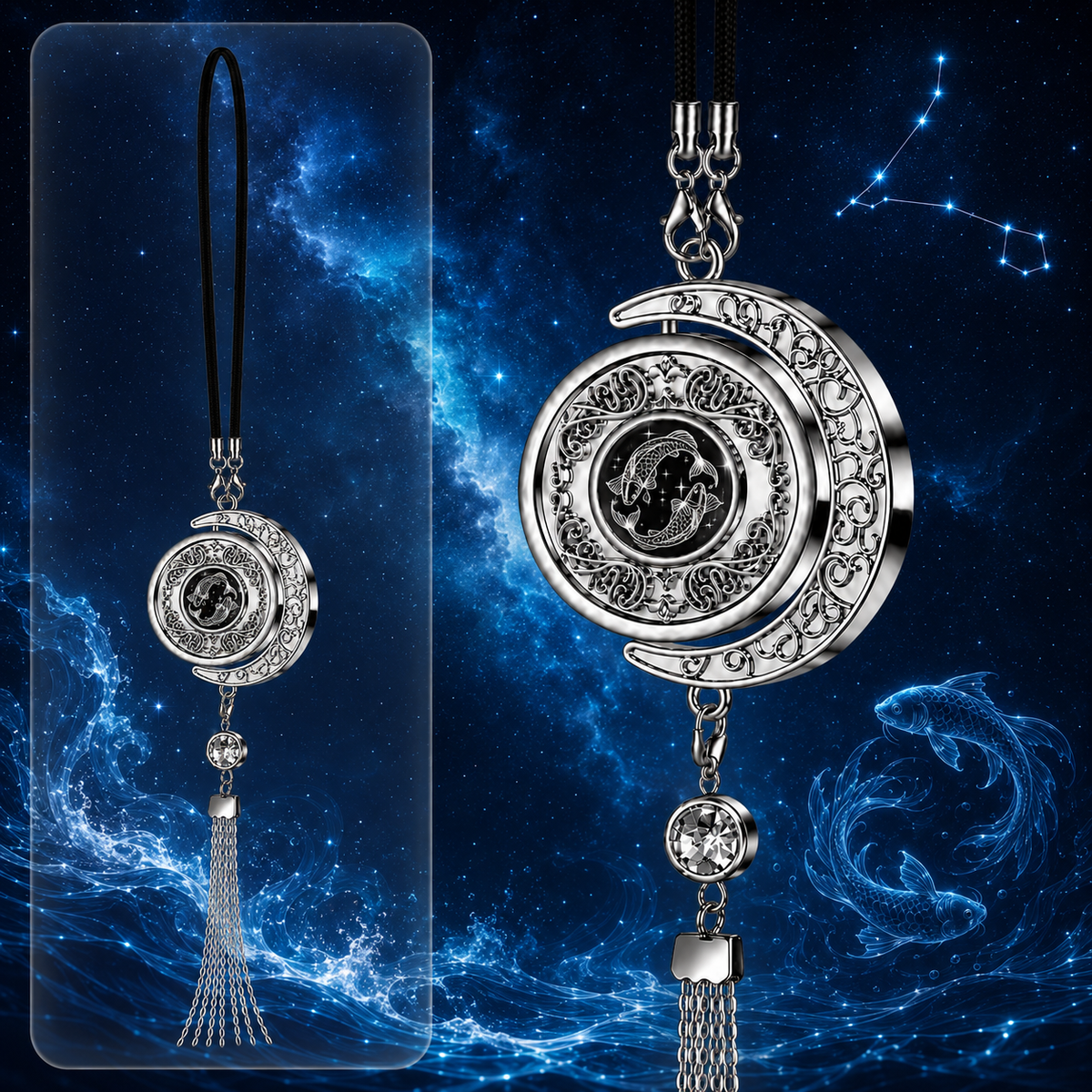 Moon & Zodiac Car Diffuser Pendant