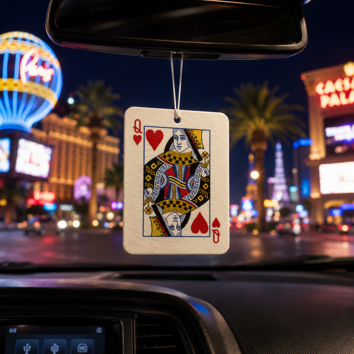 Queen Of Hearts Card Car Air Freshener