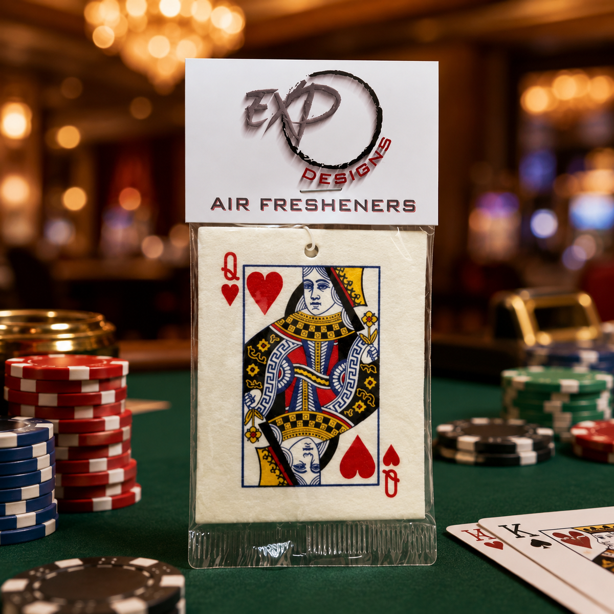 Queen Of Hearts Card Car Air Freshener