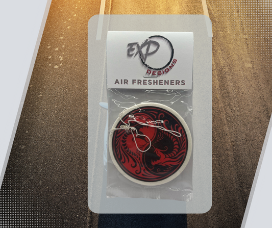 Dragon Yin Yang Round Car Air Freshener