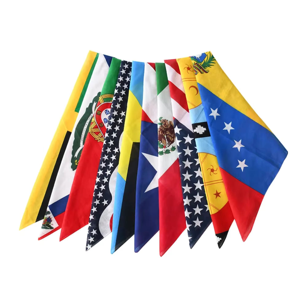 Bandanas con la bandera de la nación