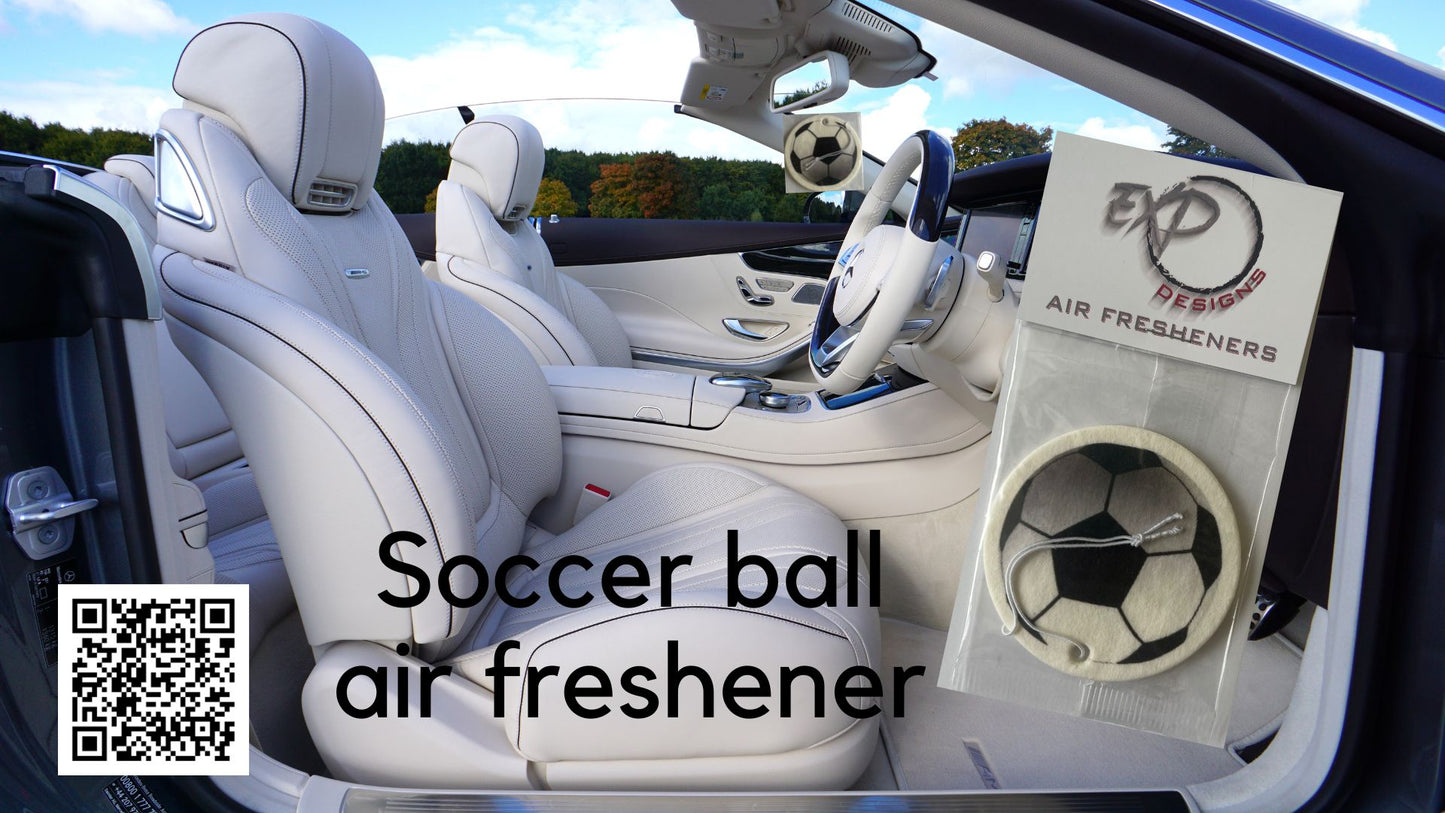 Soccer Ball Car Air Freshener