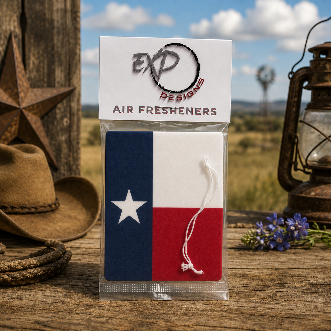 Texas Flag Car Air Freshener