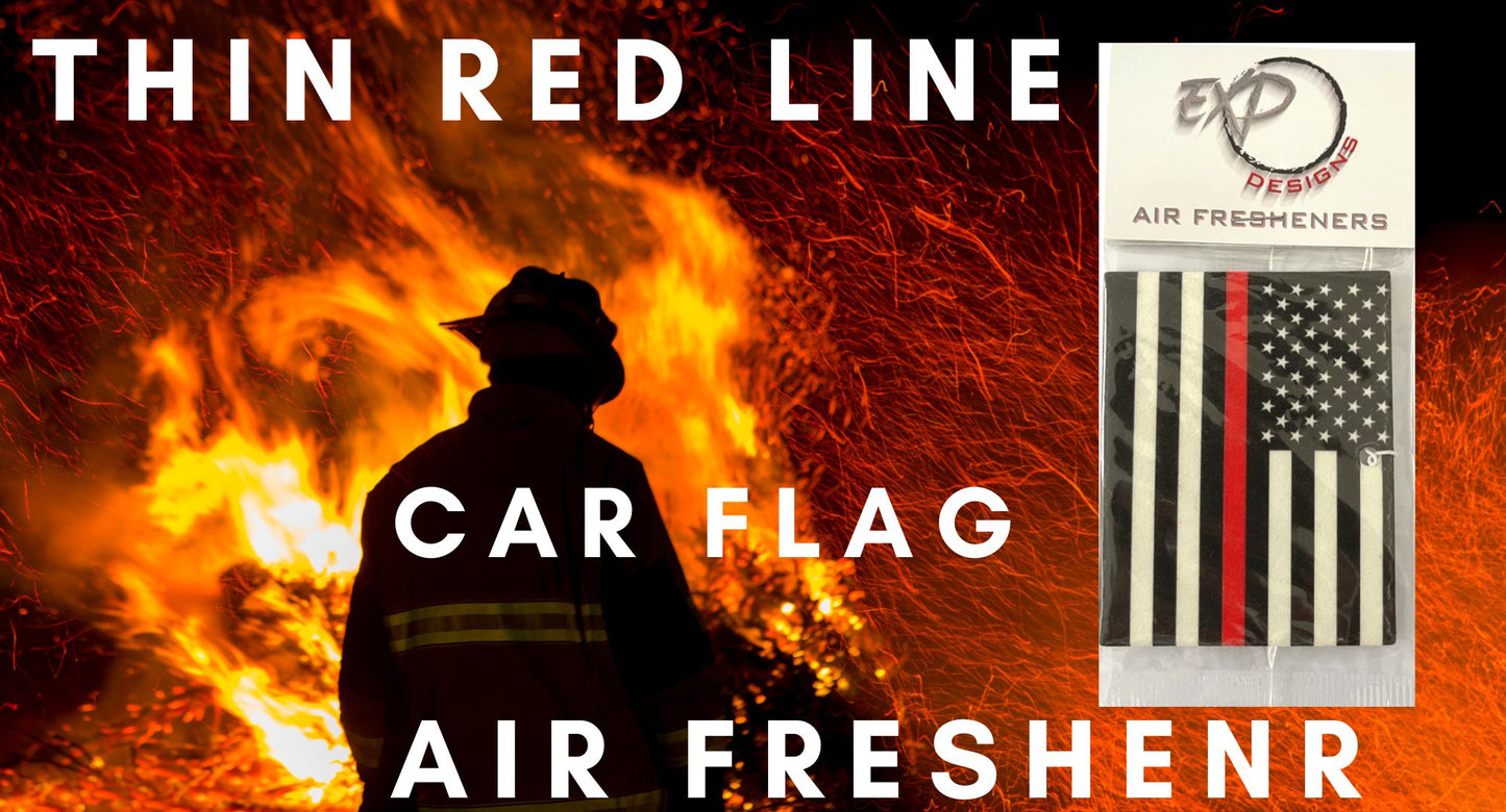 American Thin Red Line Flag Freshener