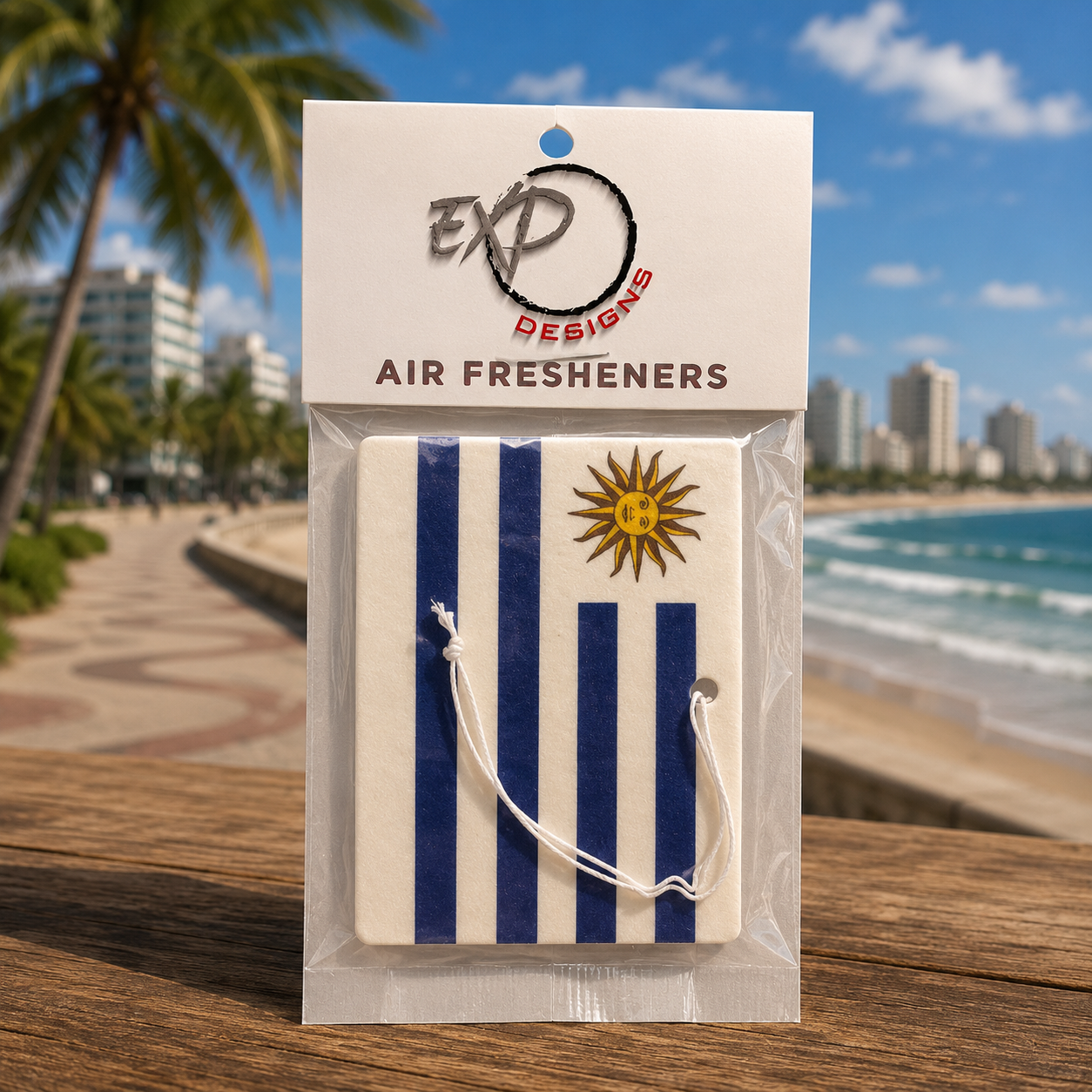 Uruguay Flag - Car Air Freshener