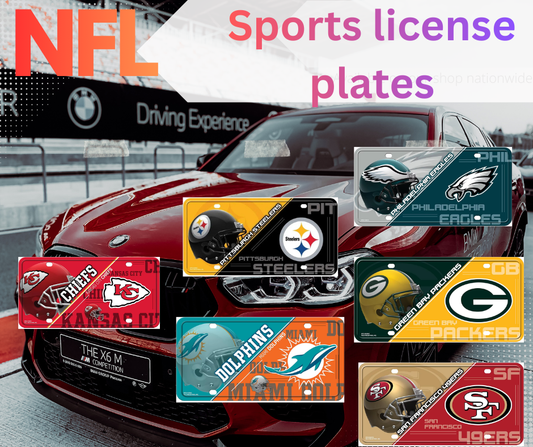 NFL Sports - License Plate