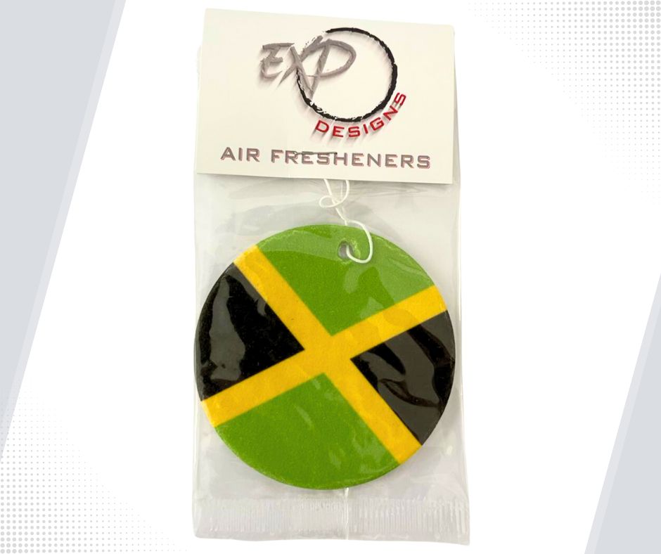 Jamaican Round Flag Freshener