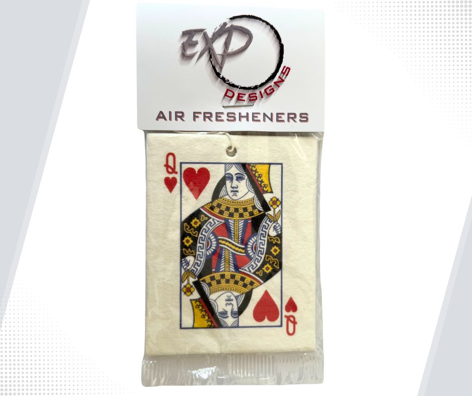 Queen Of Hearts Card Car Air Freshener