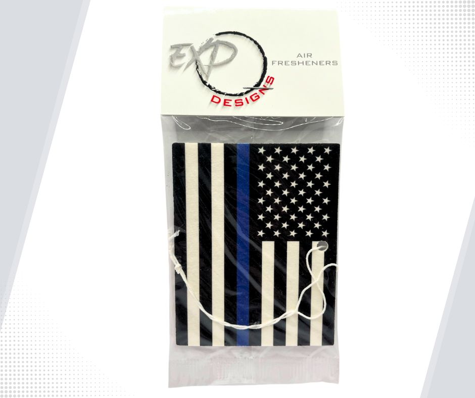 Blue Line American Flag Freshener