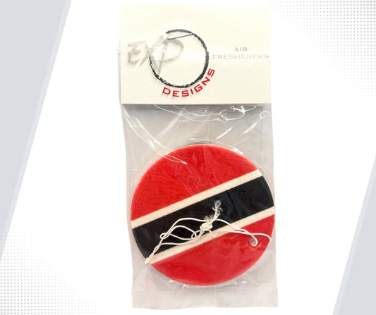 Trinidad Round Flag Car Air Freshener