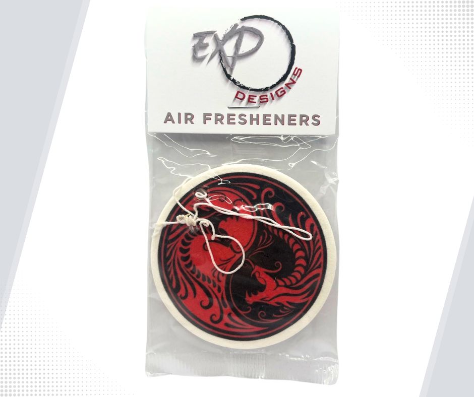 Dragon Yin Yang Round Car Air Freshener