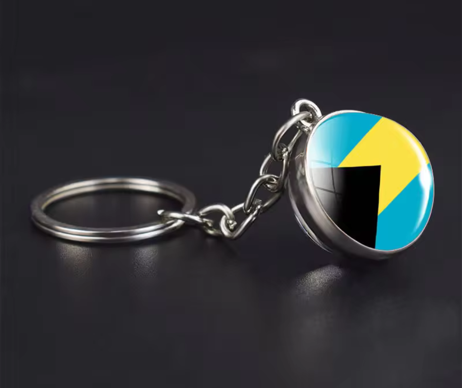 All Nation Flag - Glass Ball keychains