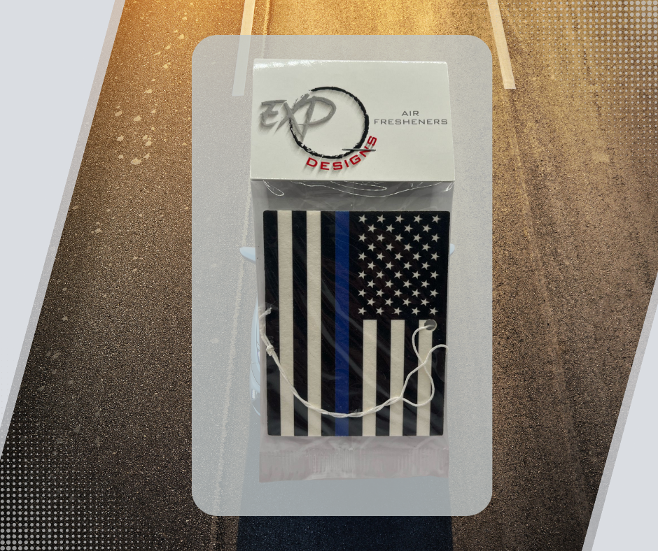 Blue Line American Flag Freshener