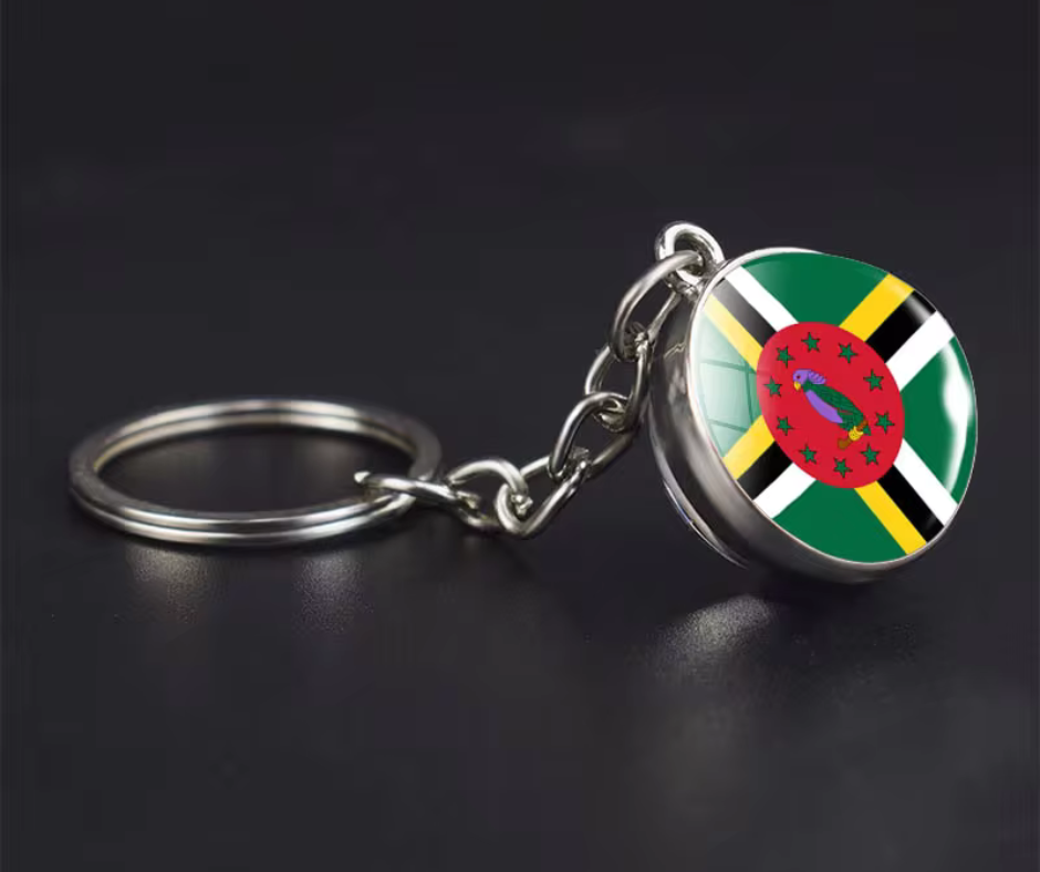 All Nation Flag - Glass Ball keychains