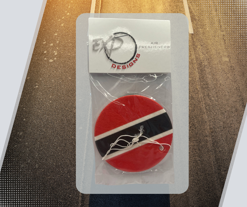 Trinidad Round Flag Car Air Freshener